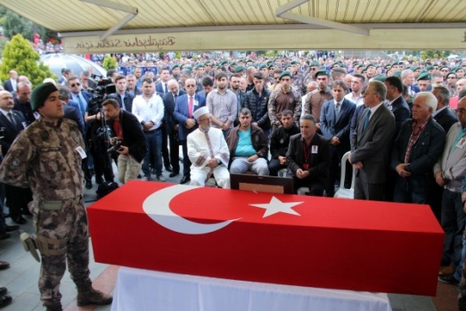 Samsunlu şehit Mesut Yılmaz'ın cenaze töreni