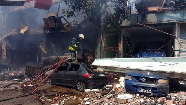 Samsun Gülsan Sanayi Sitesi'nde büyük patlama