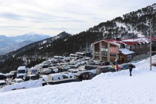 Karadeniz'de kayak manzaraları