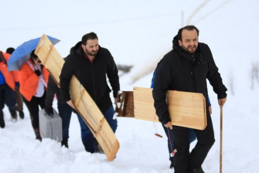 Karadeniz'de kayak manzaraları