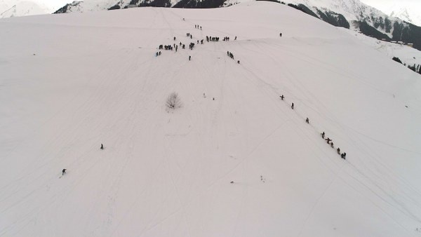 Karadeniz'de kayak manzaraları