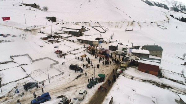 Karadeniz'de kayak manzaraları