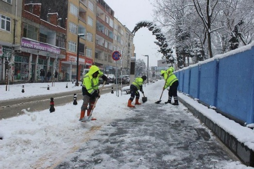 Samsun'da kar manzaraları-2017