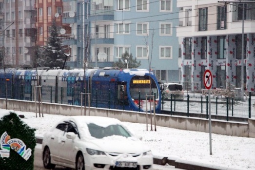 Samsun'da kar manzaraları-2017