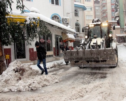 Samsun'da kar manzaraları-2017