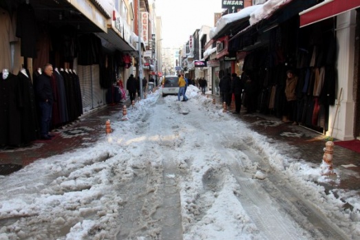 Samsun'da kar manzaraları-2017