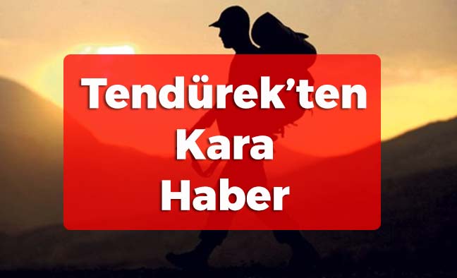 Tendürek'ten Kara Haber