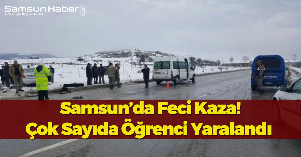 Samsun’da Feci Kaza!