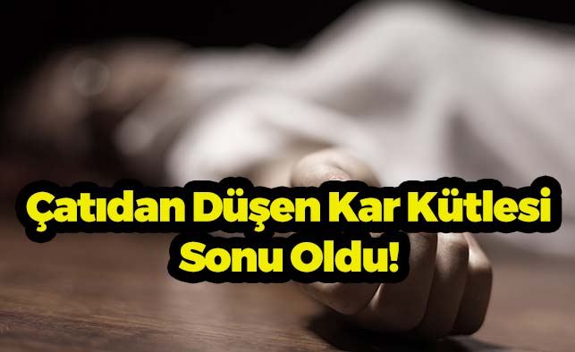 Çatıdan Düşen Kar Kütlesi Sonu Oldu!