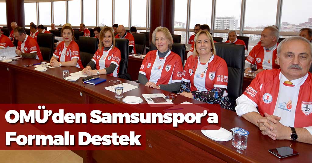 OMÜ'den Samsunspor'a Formalı Destek