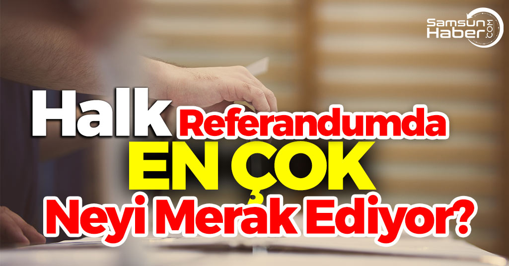 Halk Referandumda En Çok Neyi Merak Ediyor