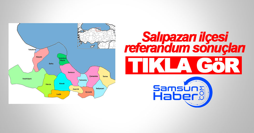 Samsun Salıpazarı ilçesi referandum sonuçları