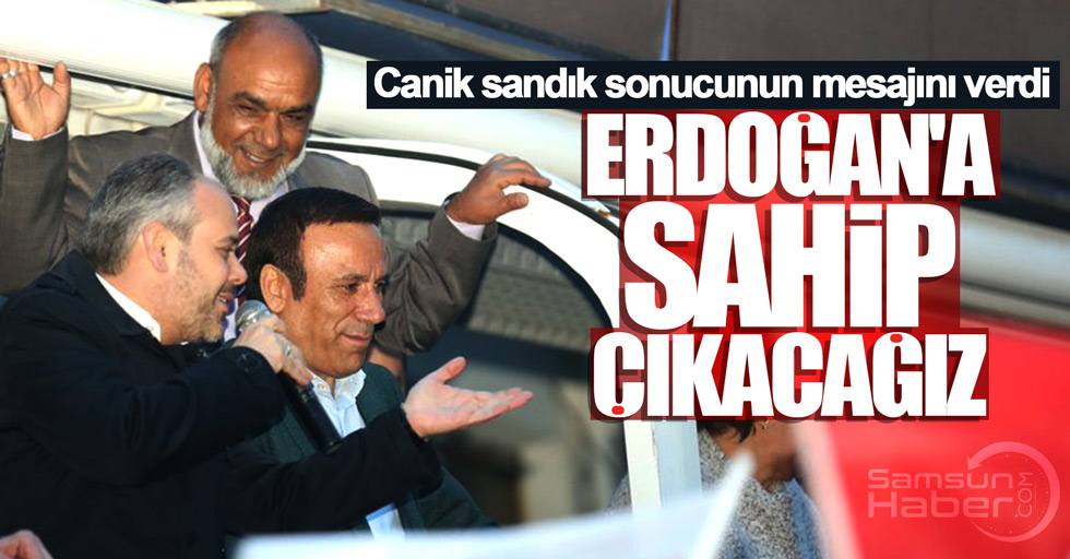 Samsun'un Canik ilçesinde coşkulu miting