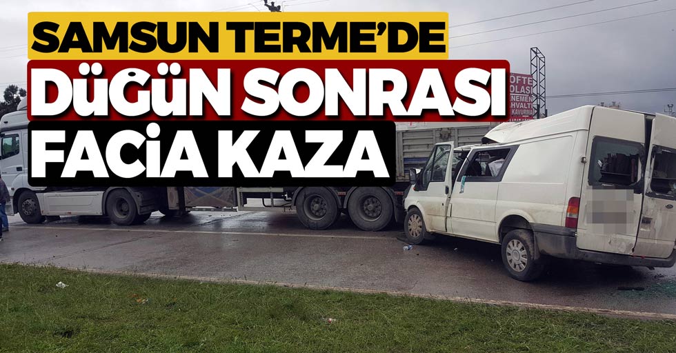 Düğündeki eğlence, sonrasında hüzne dönüştü