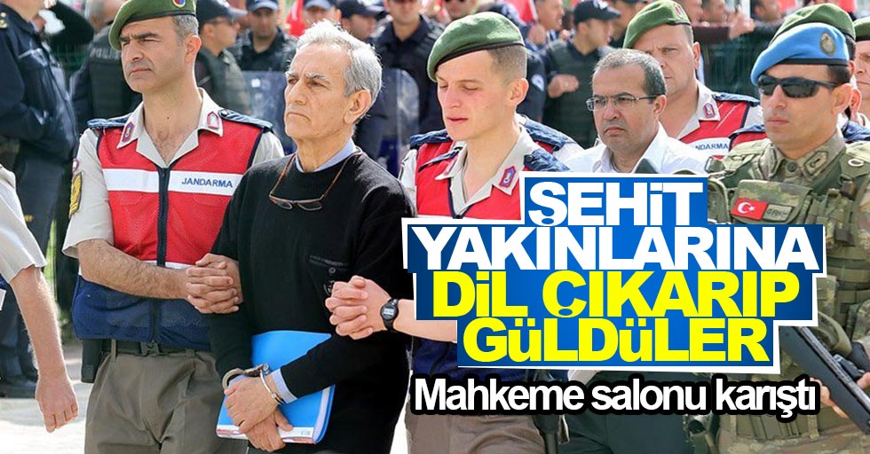 Mahkemede gerilim tırmandı! Şehit yakınlarına sırıtıp, dil çıkarınca...