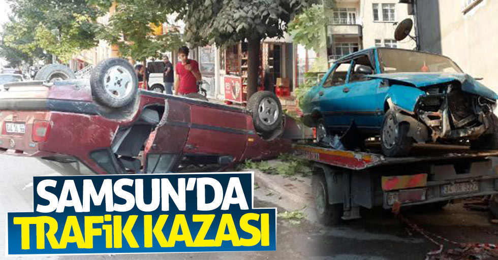 Samsun'da trafik kazası: 2 yaralı