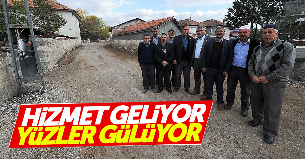 Havza’ya hizmet gidiyor yüzler gülüyor