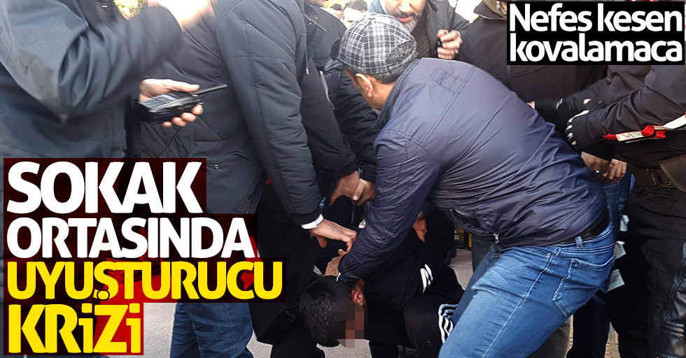 Samsun'da sokak ortasında uyuşturucu krizi