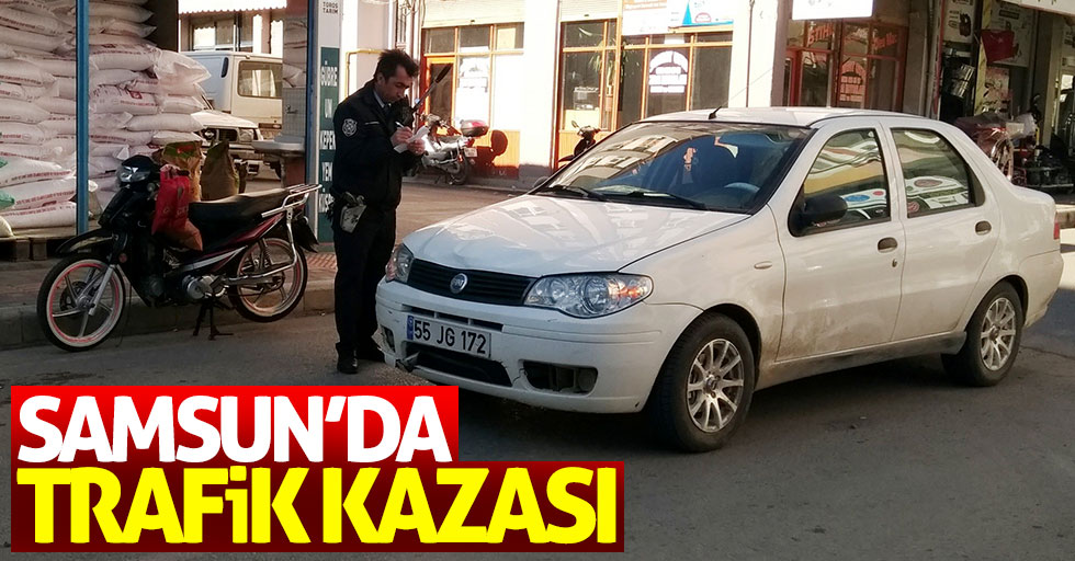 Samsun'da trafik kazası: 2 yaralı