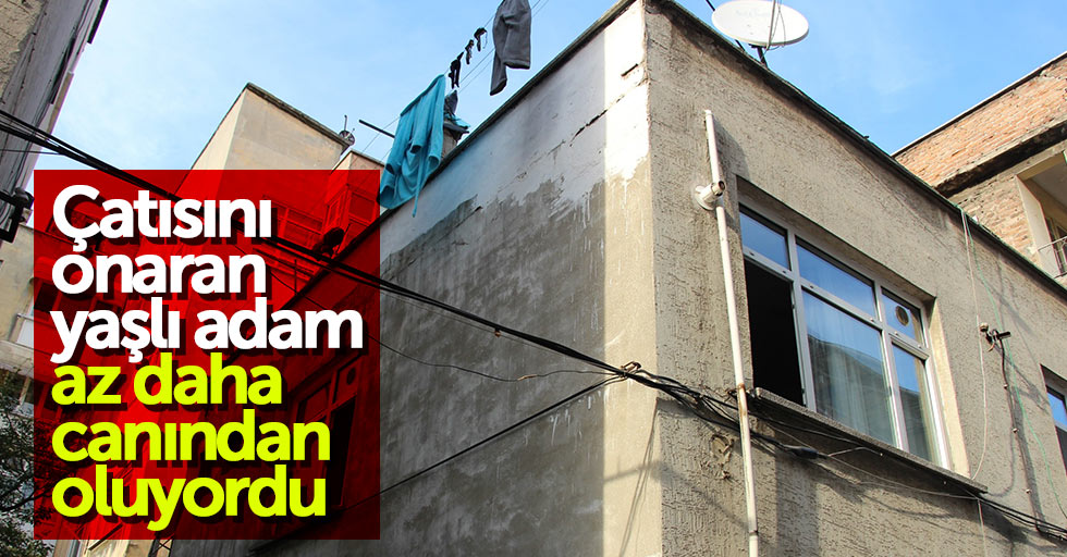 Samsun'da yaşlı adam düşerek yaralandı