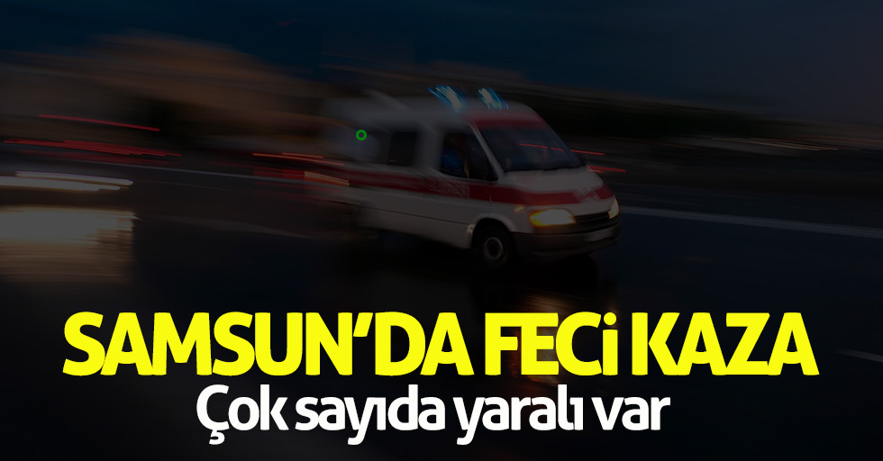 Sinop yolunda feci kaza!