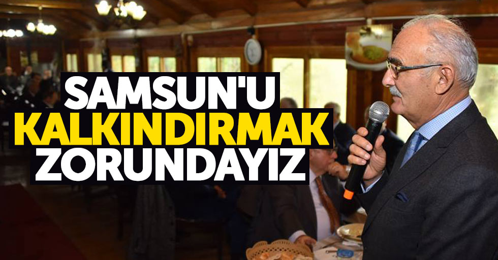 Yusuf Ziya Yılmaz: Samsun'umuzu kalkındırmak zorundayız