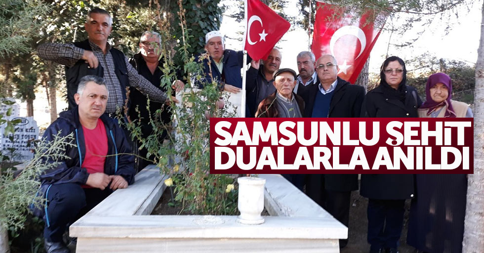 Samsunlu şehit dualarla anıldı