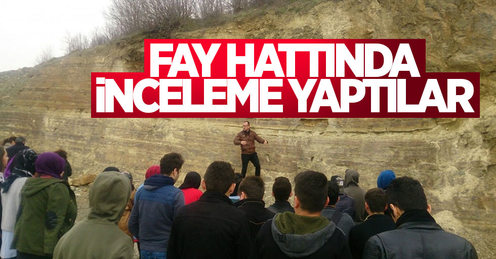 Samsun'da fay hattı üzerinde eğitim verildi