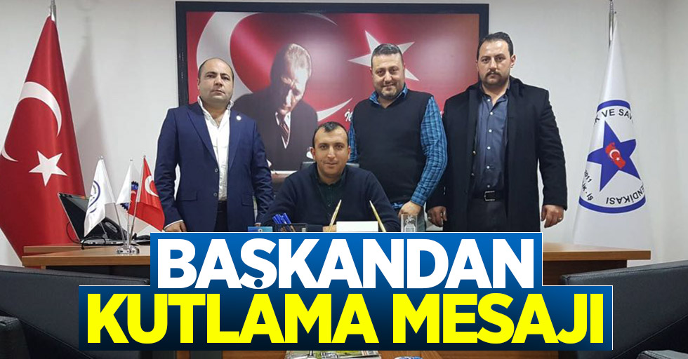 Başkandan kutlama mesajı