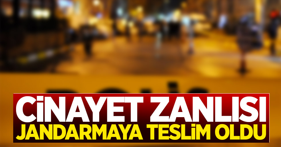 Samsun'da cinayet zanlısı jandarmaya teslim oldu