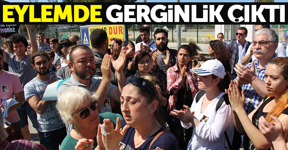 Samsun'da eylemde gerginlik çıktı