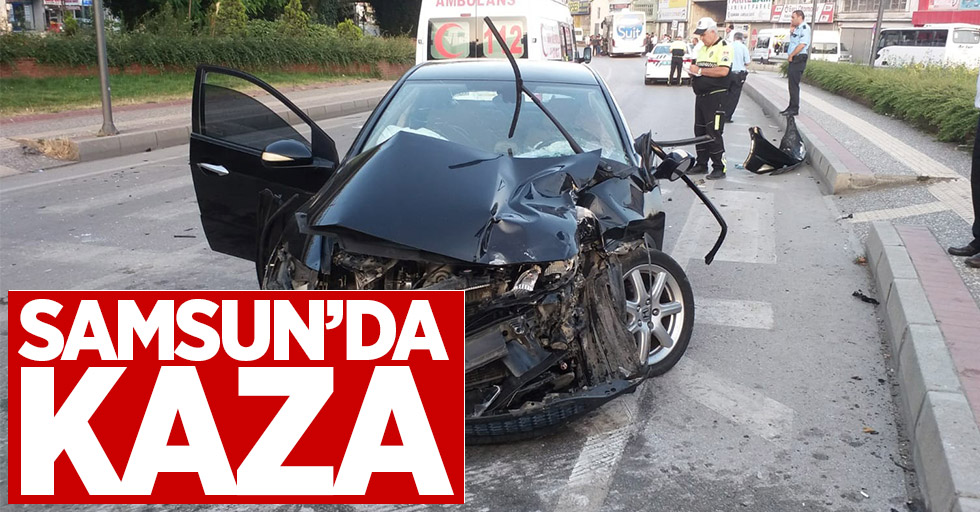 Samsun'da trafik kazası: 1 yaralı