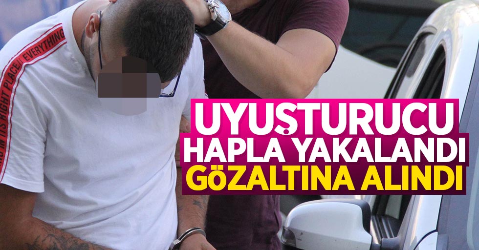 Samsun'da uyuşturucuyla yakalanan şahıs gözaltında