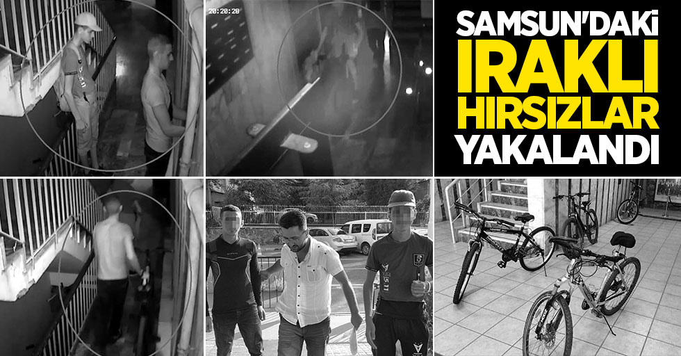 Samsun'daki Iraklı hırsızlar kameralara yakalandı