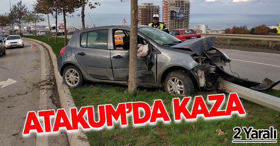 Atakum'da trafik kazası: 2 yaralı