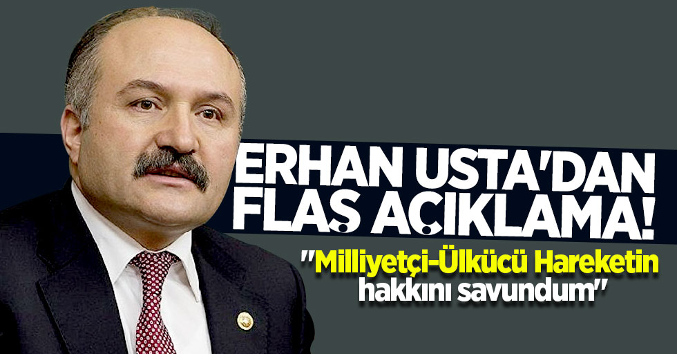 Erhan Usta'dan flaş açıklama! 