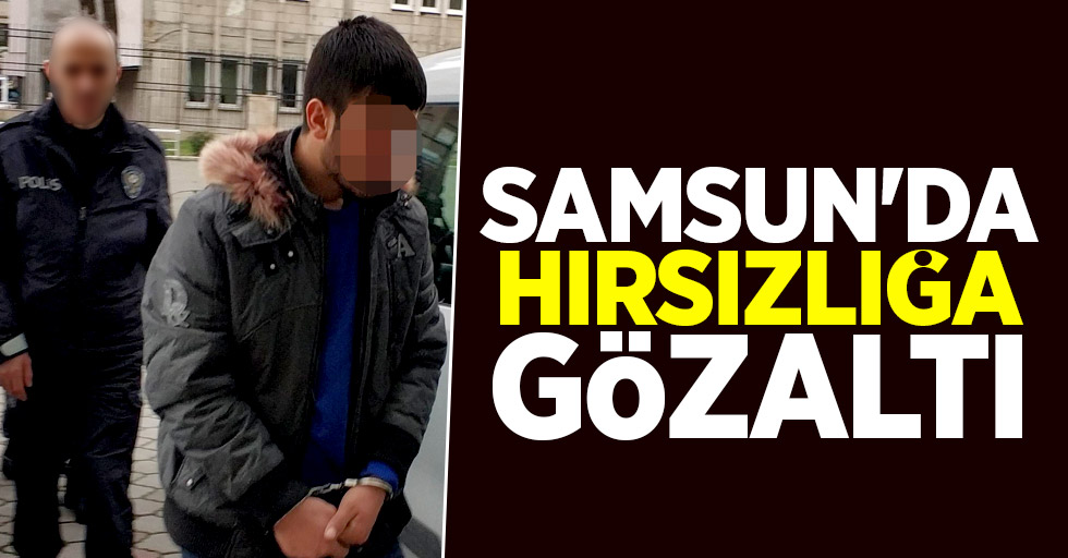 Samsun'da hırsızlığa gözaltı