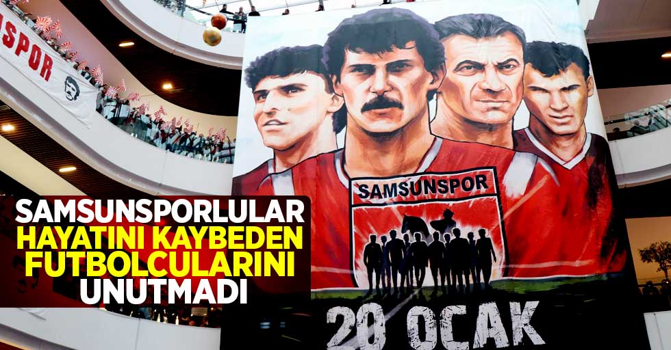 Samsunsporlular ölen futbolcularını unutmadı