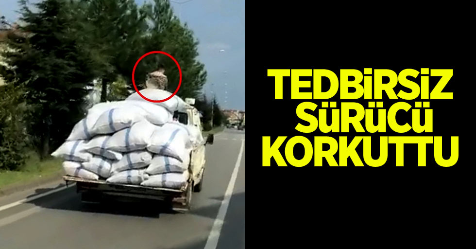 Tedbirsiz sürücü korkuttu