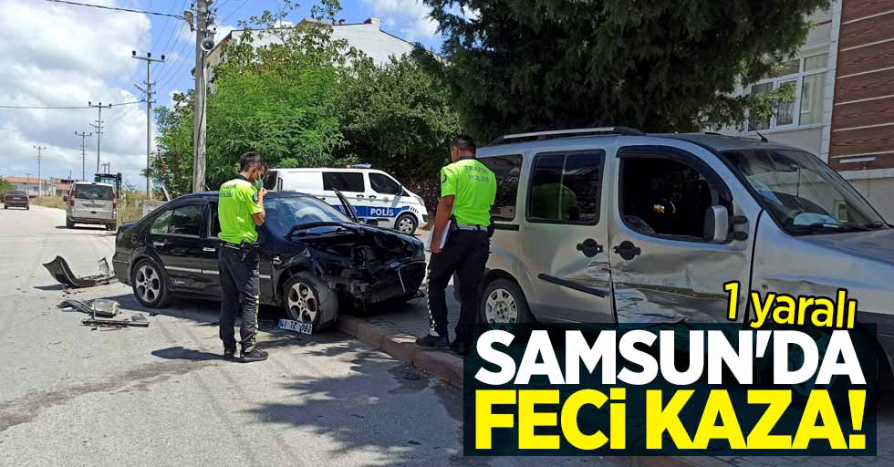 Samsun'da feci kaza: 1 yaralı