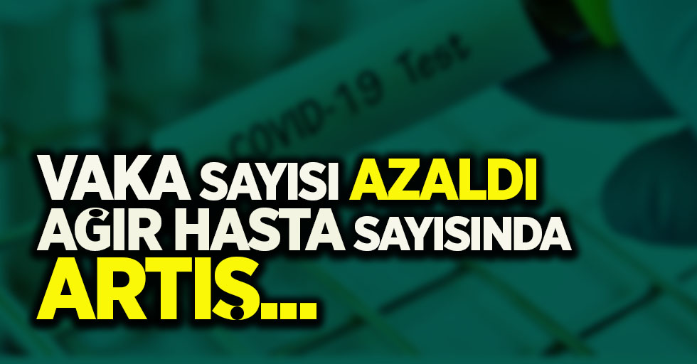 Vaka sayısı azaldı ağır hasta sayısında artış...