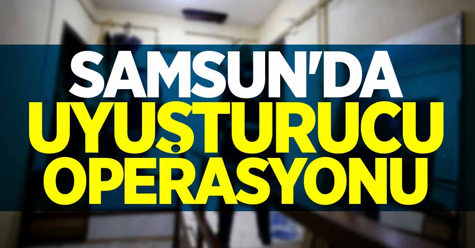 Samsun'da uyuşturucu operasyonu 