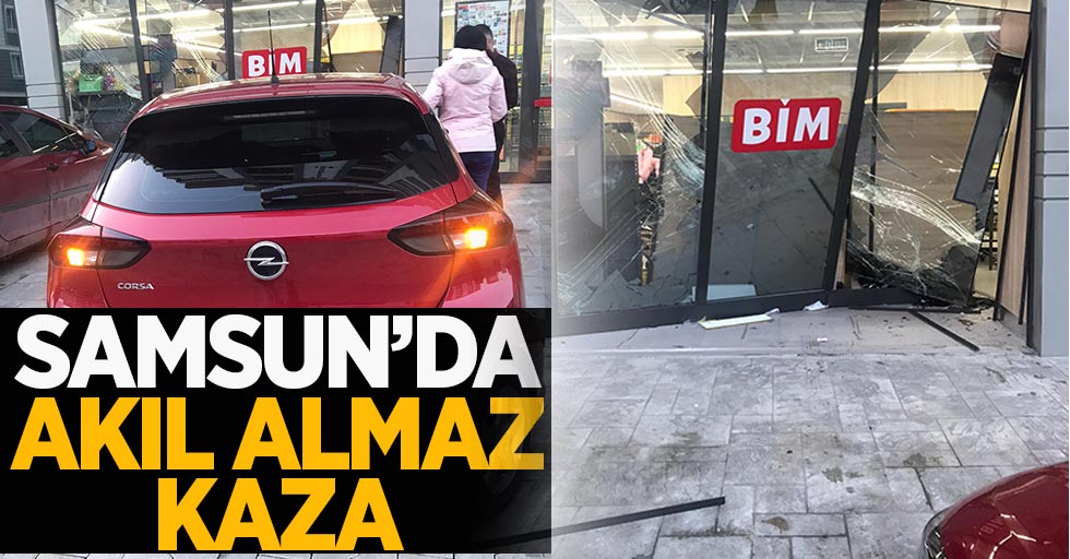 Samsun'da akıl almaz kaza