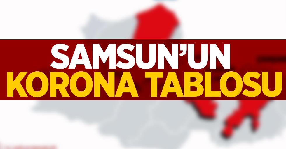 Samsun'un korona tablosu