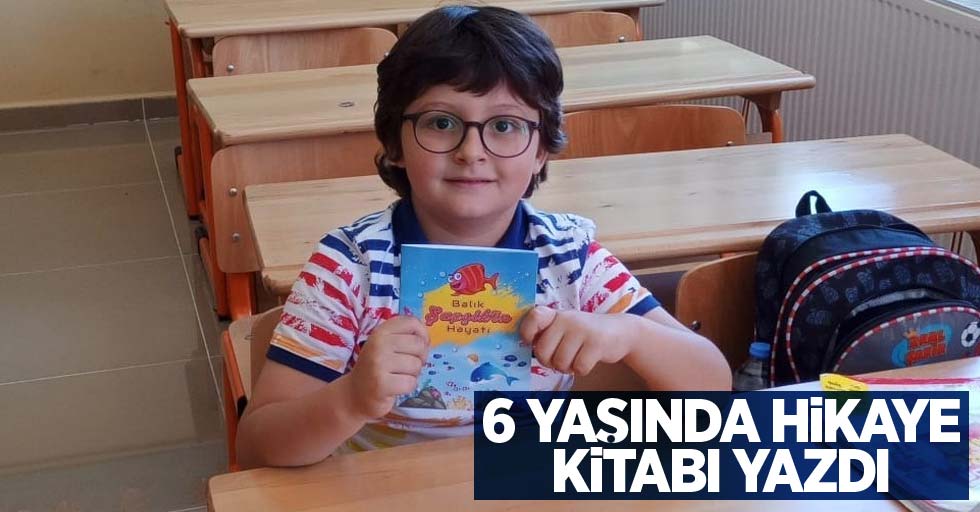 6 yaşında hikaye kitabı yazdı