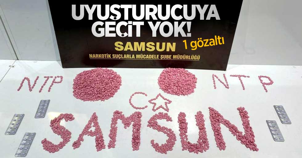 Samsun'da uyuşturucuya geçit yok: 1 gözaltı