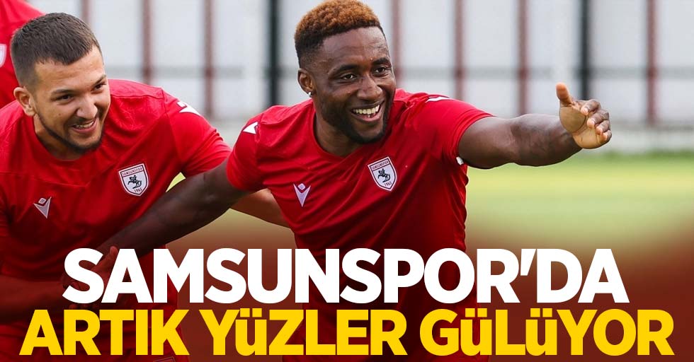 Samsunspor'da artık yüzler gülüyor 