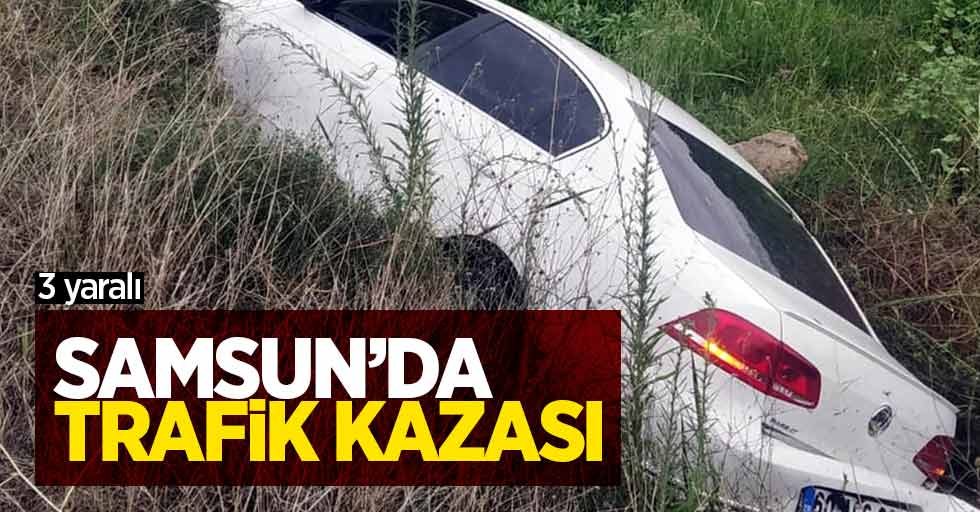 Samsun'da trafik kazası: 3 yaralı