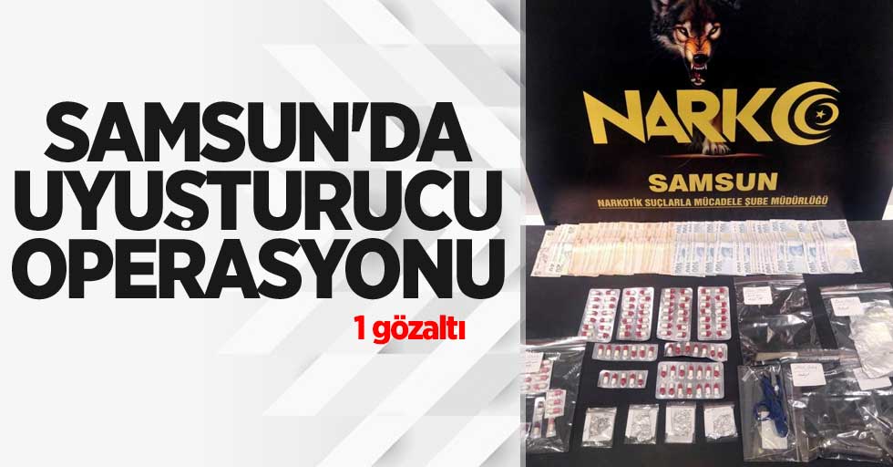 Samsun'da uyuşturucu operasyonu: 1 gözaltı