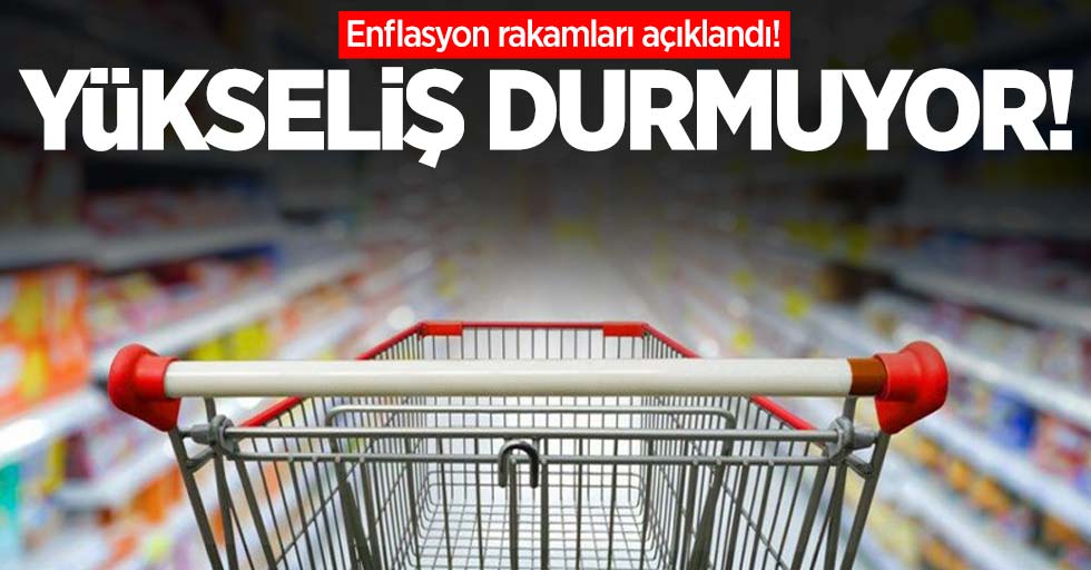 Enflasyon rakamları açıklandı! Yükseliş durmuyor 